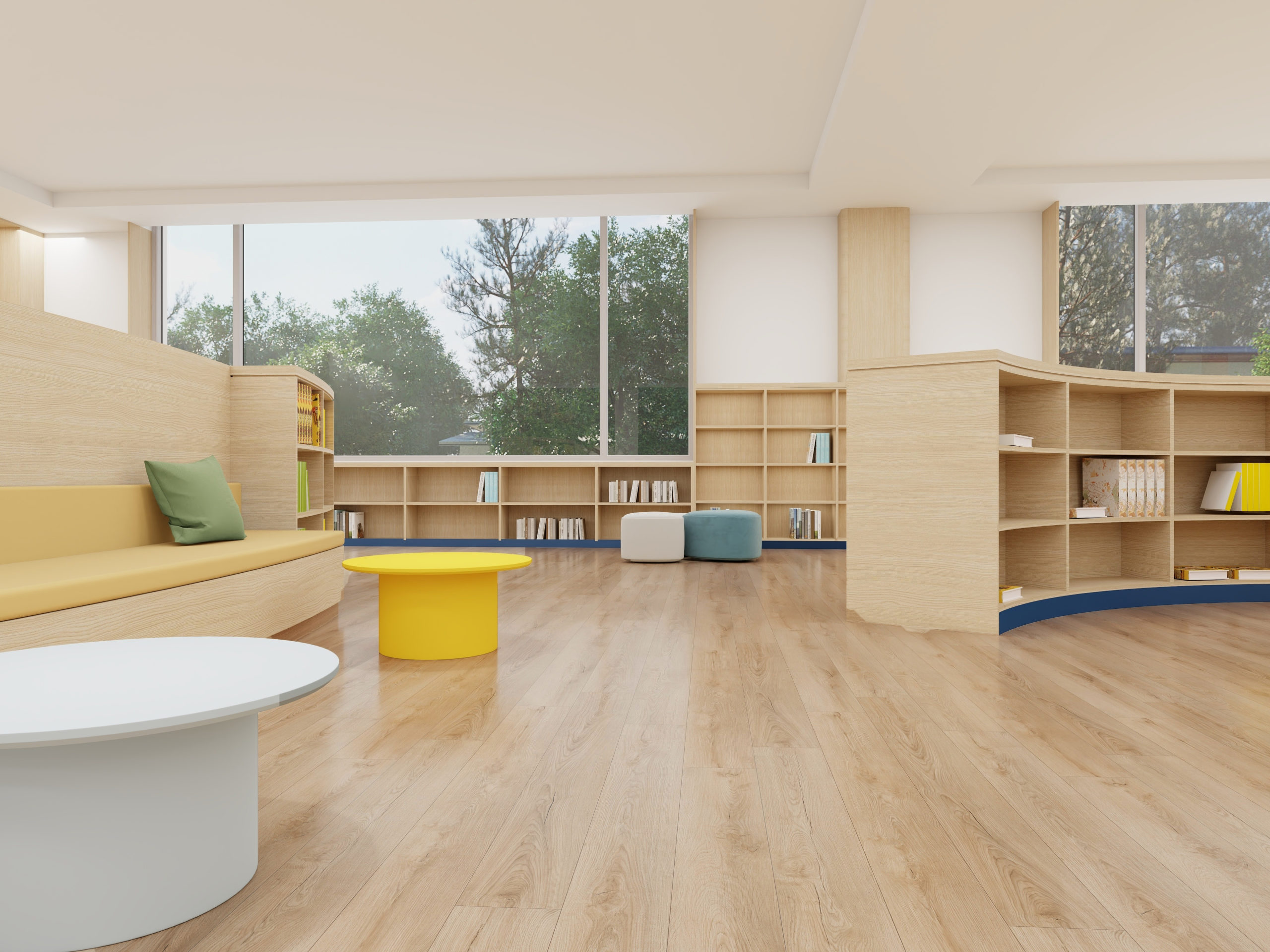 Sol SPC 8mm (sous-couche 1,5mm intégrée): Chêne Maple - 1220 x 181mm