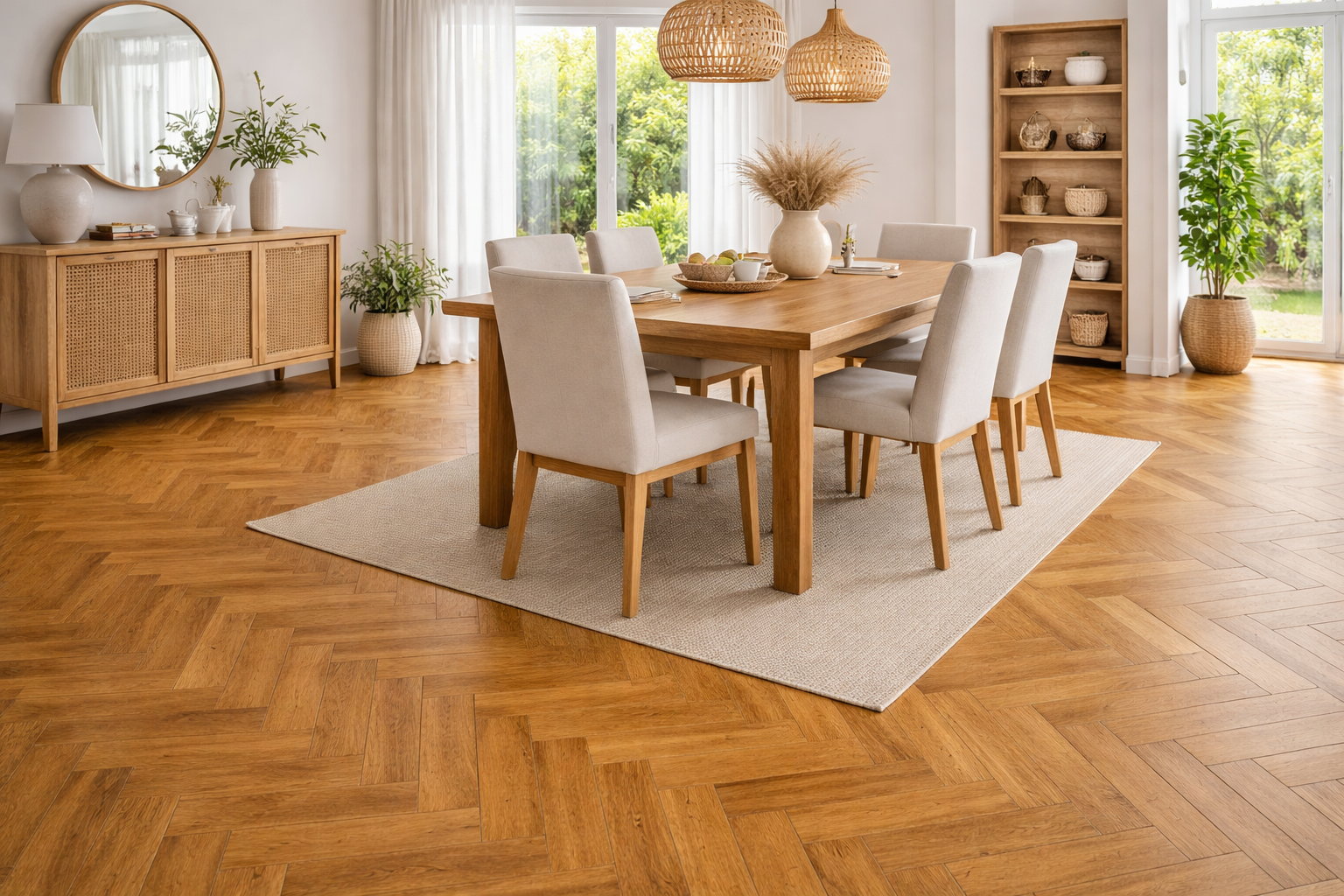 Sol SPC Bâton rompu 8mm (sous-couche intégrée): Chêne - 640 x 128mm