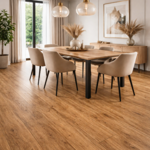 Sol SPC 8mm (sous-couche 1,5mm intégrée): Chêne foncé Oak - 1220 x 181mm