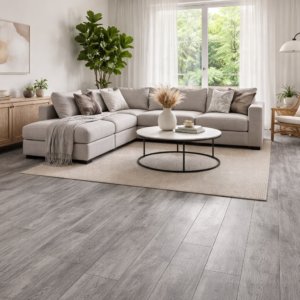 Sol SPC 8mm (sous-couche 1,5mm intégrée): Chêne Gris - 1220 x 181mm